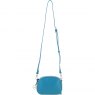 Ashwood Leather Compact Crossbody Bag with Twist Lock & Adjustable Strap - Turquoise Y-53
