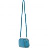 Ashwood Leather Compact Crossbody Bag with Twist Lock & Adjustable Strap - Turquoise Y-53