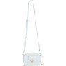 Ashwood Leather Compact Crossbody Bag with Twist Lock & Adjustable Strap - White Y-53