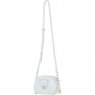 Ashwood Leather Compact Crossbody Bag with Twist Lock & Adjustable Strap - White Y-53