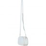 Ashwood Leather Compact Crossbody Bag with Twist Lock & Adjustable Strap - White Y-53