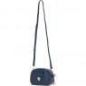 Ashwood Leather Compact Crossbody Bag with Twist Lock & Adjustable Strap - Navy Y-53