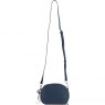 Ashwood Leather Compact Crossbody Bag with Twist Lock & Adjustable Strap - Navy Y-53
