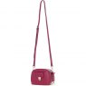 Ashwood Leather Compact Crossbody Bag with Twist Lock & Adjustable Strap - Raspberry Y-53