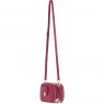 Ashwood Leather Compact Crossbody Bag with Twist Lock & Adjustable Strap - Raspberry Y-53