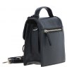 Ashwood Leather Compact Flap Over Handbag with Detachable Crossbody Strap - Black Y-54