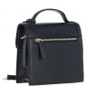 Ashwood Leather Compact Flap Over Handbag with Detachable Crossbody Strap - Black Y-54