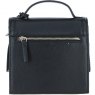 Ashwood Leather Compact Flap Over Handbag with Detachable Crossbody Strap - Black Y-54