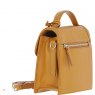 Ashwood Leather Compact Flap Over Handbag with Detachable Crossbody Strap - Mustard Y-54