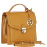 Ashwood Leather Ashwood Leather Compact Flap Over Handbag with Detachable Crossbody Strap - Mustard Y-54