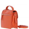Ashwood Leather Compact Flap Over Handbag with Detachable Crossbody Strap - Orange Y-54