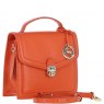 Ashwood Leather Ashwood Leather Compact Flap Over Handbag with Detachable Crossbody Strap - Orange Y-54