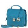 Ashwood Leather Compact Flap Over Handbag with Detachable Crossbody Strap - Turquoise Y-54
