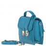 Ashwood Leather Compact Flap Over Handbag with Detachable Crossbody Strap - Turquoise Y-54