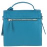 Ashwood Leather Compact Flap Over Handbag with Detachable Crossbody Strap - Turquoise Y-54