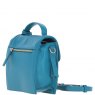 Ashwood Leather Compact Flap Over Handbag with Detachable Crossbody Strap - Turquoise Y-54