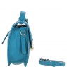 Ashwood Leather Ashwood Leather Compact Flap Over Handbag with Detachable Crossbody Strap - Turquoise Y-54
