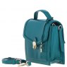 Ashwood Leather Compact Flap Over Handbag with Detachable Crossbody Strap - Green Y-54