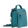 Ashwood Leather Compact Flap Over Handbag with Detachable Crossbody Strap - Green Y-54