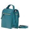 Ashwood Leather Compact Flap Over Handbag with Detachable Crossbody Strap - Green Y-54