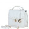 Ashwood Leather Compact Flap Over Handbag with Detachable Crossbody Strap - White Y-54