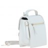 Ashwood Leather Compact Flap Over Handbag with Detachable Crossbody Strap - White Y-54