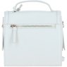 Ashwood Leather Compact Flap Over Handbag with Detachable Crossbody Strap - White Y-54