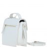 Ashwood Leather Compact Flap Over Handbag with Detachable Crossbody Strap - White Y-54