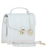 Ashwood Leather Ashwood Leather Compact Flap Over Handbag with Detachable Crossbody Strap - White Y-54