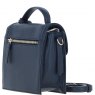 Ashwood Leather Compact Flap Over Handbag with Detachable Crossbody Strap - Navy Y-54