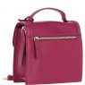 Ashwood Leather Compact Flap Over Handbag with Detachable Crossbody Strap - Raspberry Y-54