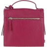 Ashwood Leather Compact Flap Over Handbag with Detachable Crossbody Strap - Raspberry Y-54