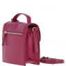 Ashwood Leather Compact Flap Over Handbag with Detachable Crossbody Strap - Raspberry Y-54