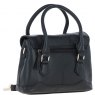 Ashwood Leather Twist Lock Compact Flap Handbag - Black Y-55