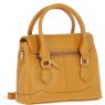 Ashwood Leather Twist Lock Compact Flap Handbag - Mustard Y-55