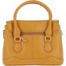 Ashwood Leather Twist Lock Compact Flap Handbag - Mustard Y-55