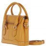 Ashwood Leather Twist Lock Compact Flap Handbag - Mustard Y-55