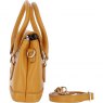 Ashwood Leather Ashwood Leather Twist Lock Compact Flap Handbag - Mustard Y-55