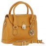 Ashwood Leather Ashwood Leather Twist Lock Compact Flap Handbag - Mustard Y-55