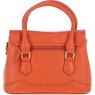 Ashwood Leather Twist Lock Compact Flap Handbag - Orange Y-55