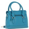 Ashwood Leather Twist Lock Compact Flap Handbag - Turquoise Y-55