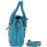 Ashwood Leather Ashwood Leather Twist Lock Compact Flap Handbag - Turquoise Y-55