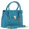 Ashwood Leather Ashwood Leather Twist Lock Compact Flap Handbag - Turquoise Y-55