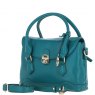 Ashwood Leather Twist Lock Compact Flap Handbag - Green Y-55
