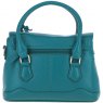 Ashwood Leather Twist Lock Compact Flap Handbag - Green Y-55