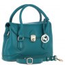 Ashwood Leather Ashwood Leather Twist Lock Compact Flap Handbag - Green Y-55