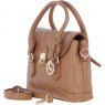 Ashwood Leather Twist Lock Compact Flap Handbag - Butterscotch Y-55