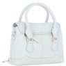 Ashwood Leather Twist Lock Compact Flap Handbag - White Y-55