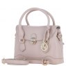 Ashwood Leather Twist Lock Compact Flap Handbag - Beige Y-55
