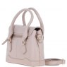 Ashwood Leather Twist Lock Compact Flap Handbag - Beige Y-55